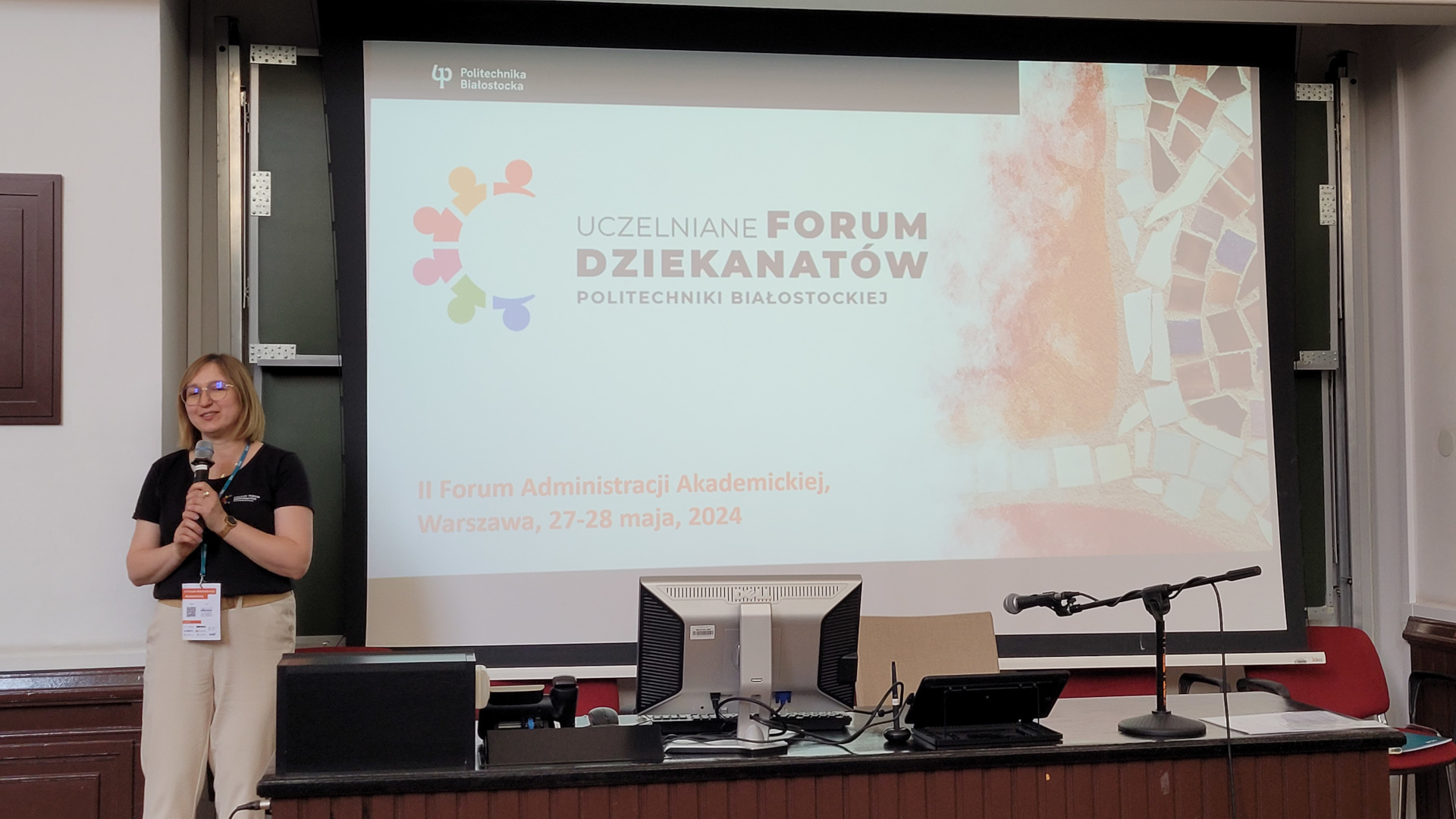 Wioletta Obidzińska - przewodnicząca Uczelnianego Forum Dziekanatów Politechniki Białostockiej