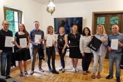 Szkolenie w ramach Uczelnianego Forum Dziekanatów Politechniki Białostockiej. 16 czerwca 2023 r. Hołny Mejera (podziękowania dla prowadzących szkolenia)