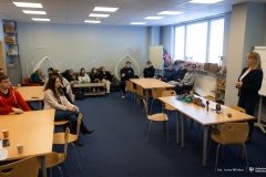 2026-01-20 FEM coffee with a professor Elżbieta Szymańska; photo by Iryna Mikhno BUT