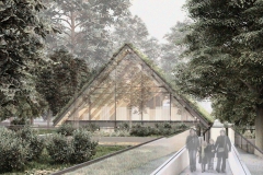 Projekt Muzejon. Muzeum Pamięci Romów - wizualizacja. Autor: Tomasz Łaszczuk